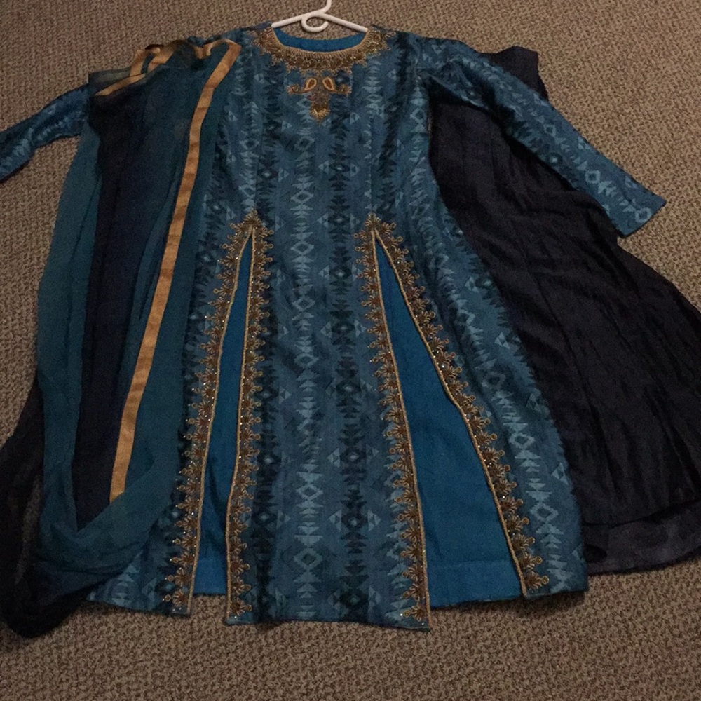 Long kameez and lengha bottom